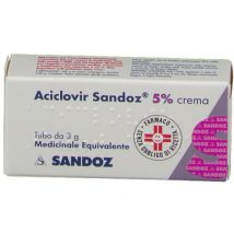 Aciclovir sandoz crema 5% 3g