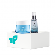 Vichy crema leggera viso 50ml + mineral 89 acqua termale 50ml