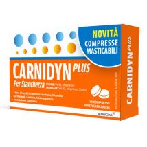 Carnidyn plus per stanchezza fisica e mentale gusto agrumi 18 compresse masticabili