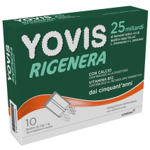 Yovis rigenera 50+ 25 miliardi fermenti per equilibrio flora intestinale, metabolismo energetico e mantenimento ossa 10 bustine