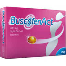 Buscofenact ibuprofene per dolori forti da ciclo 20 capsule molli 400mg