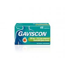 Gaviscon compresse per il bruciore di stomaco occasionale gusto menta 48 compresse masticabili