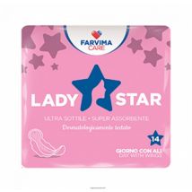 Assorbenti esterni ladystar cotone giorno ali 10 pezzi