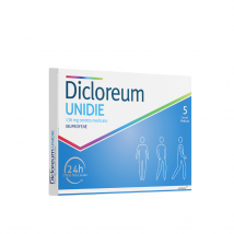 Dicloreum unidie antinfiammatorio locale per mal di schiena e dolori articolari 5 cerotti medicati 24h 136 mg
