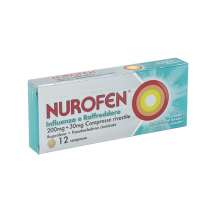 Nurofen influenza e raffreddore ibuprofene compresse 12+ anni 12 compresse rivestite 200mg + 30mg