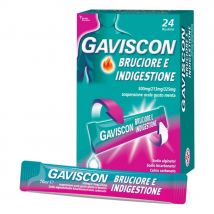 Gaviscon bruciore e indigestione sospensione orale gusto menta 24 bustine
