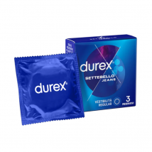 Durex settebello jeans profilattici facili da indossare ed extra lubrificati 3 pezzi