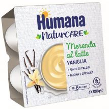 Humana merenda vaniglia 4x100g