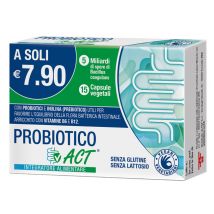 Probiotico Act per la flora batterica intestinale 15 capsule vegetali