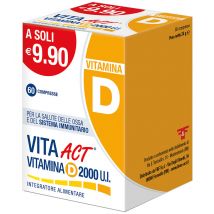Vita Act Vitamina D 2000 U.I. per le ossa e il sistema immunitario 60 compresse