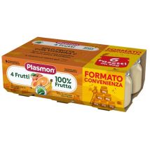 Plasmon omogeneizzato 4 frutti 6 vasetti da 80g