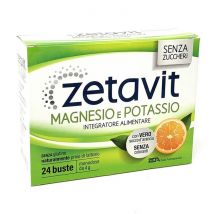 Zetavit magnesio e potassio senza zuccheri 24 bustine