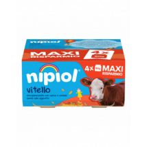 Nipiol omogeneizzato vitello 4 vasetti da 80g