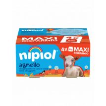 Nipiol omogeneizzato agnello 4 vasetti da 80g