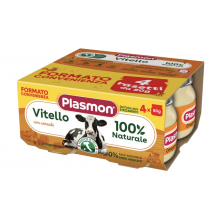 Plasmon omogeneizzato vitello 4 vasetti da 80g