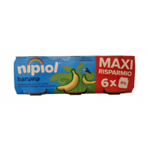 Nipiol omogeneizzato banana 6 vasetti da 80g