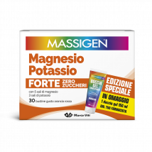 Massigen magnesio e potassio forte zero zuccheri con omaggio