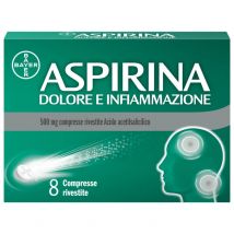 Aspirina dolore e infiammazione 8 compresse 500mg