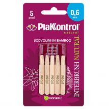 Plakkontrol Natural Kontrol interbrush bamboo 0,6 mm