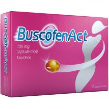 Buscofenact ibuprofene per dolori forti da ciclo 12 capsule molli 400mg