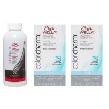 Wella Color Charm T14 Pale Ash Blonde Permanent Hair Toner - Pale Ash Blonde, 2 Hair Toners, 6%/20 Volume Developer (3.6oz)