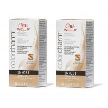 Wella Color Charm 1N Black Permanent Hair Dye - 1N - (2pks)