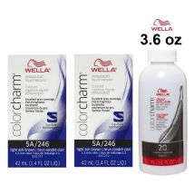 Wella Color Charm Permanent Liquid Hair Colour - 5A+5A+Dev (Vol. 20) 3.6oz