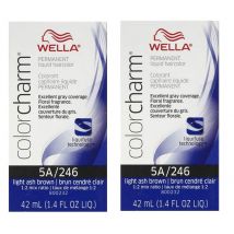 Wella Color Charm Permanent Liquid Hair Colour - 5A - pack of 2