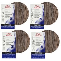 Wella 12AA Nordic Blonde Color Charm Permanent Liquid Haircolor - 5AA - pack of 4