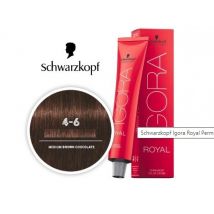 Medium Brown Chocolate 4-6 Schwarzkopf Igora Royal Permanent Color - 4-6 Medium Brown Auburn