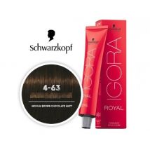 Medium Brown Chocolate Matt 4-63 Schwarzkopf Igora Royal Permanent Color - 4-63 Medium Brown Chocolate Matt