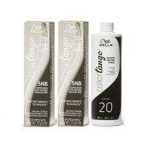 Wella Color Tango 5NB Coffee Bean Permanent Masque Haircolor - 5NB(2)+Dev(Vol.20)16oz