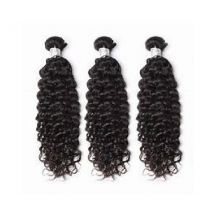 Virgin Weft Human Hair Extension - 24,24,24, Curly