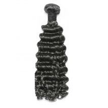 Single Weft Human Hair Extensions - Curly, 26