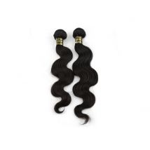 Single Weft Human Hair Extensions - Wavy, 22 inches
