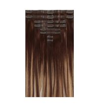 Human Hair Seamless Clip in Extensions 22" 230g - Snowflake