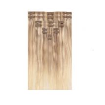 Human Hair Seamless Clip in Extensions 18" 180g - Caramel