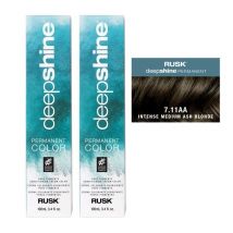Rusk Deepshine 7.000NC Medium Blonde Permanent Hair Dye - Intense Medium Ash Blonde (2pks)