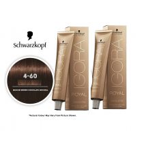 Schwarzkopf Igora Royal 4-60 Medium Brown Chocolate Natural Permanent Color - 2pks