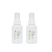 Naturia 100% Pure Organic Argan Oil Hair Treatment 2oz - 2pks