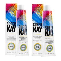 Super Kay 12.11 Specal Blonde Intense Ash Permanent Hair Color Cream 180ml - Super Kay (2pks)