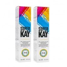 Super Kay 12.0 Extra Super Platinum Natural Blond Permanent Hair Colour Cream - Extra Super Platinum Natural Blonde, 2 Hair Colours, No Thanks