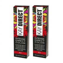 Kay Direct Red Semi-Permanent Hair Colour 100ml - Red (2pks)