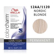 Wella Color Charm Permanent Liquid Hair Colour - Nordic Blonde, 2 Hair Colours, 6%/20 Volume Developer (3.6oz)