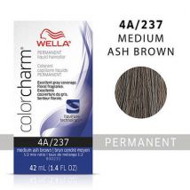 Wella Color Charm Permanent Liquid Hair Colour - Medium Ash Brown, 1 Hair Colour, 6%/20 Volume Developer (3.6oz)