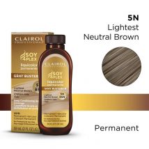 Clairol Soy4plex Permanent Hair Colour - Lightest Neutral Brown, 2 Hair Colours