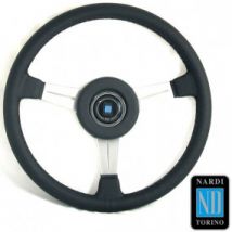 Volant En Cuir Avec Branches En Alu Satiné Anti-reflet Classic Line (Nardi)
