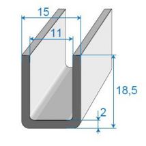 Joint Compact En U - 15 X 18.5 Mm