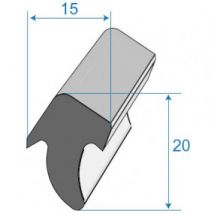 Joint De Porte Ou De Coffre - 15 X 20 Mm