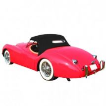 Capote Jaguar XK 120 Roadster Cabriolet En Alpaga Stayfast Avec Lunette Sur Zip